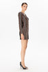 Metallic Sequin Mini Dress